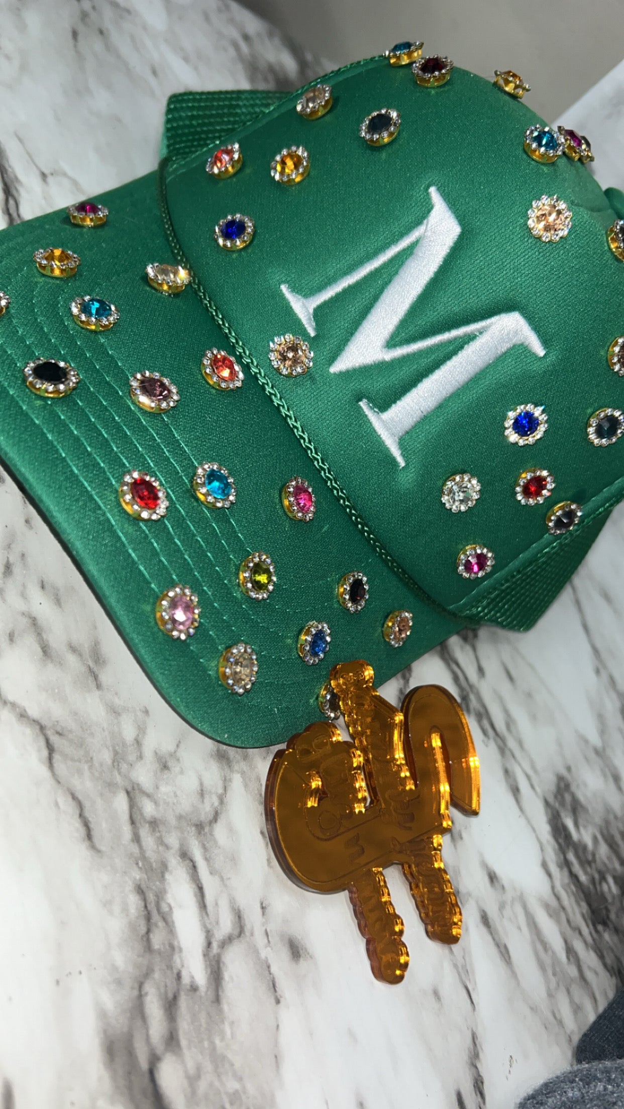 Initial Custom Rhinestone Hat