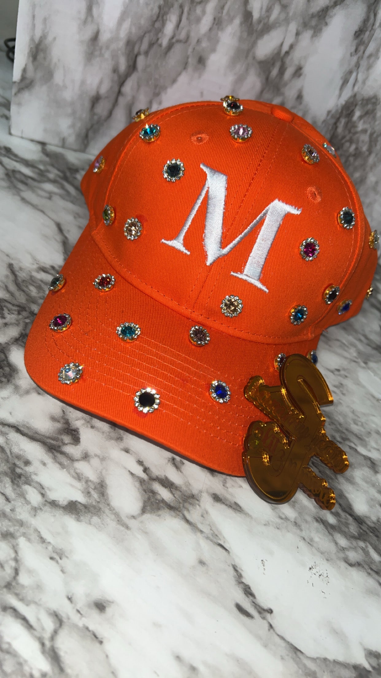 Initial Custom Rhinestone Hat