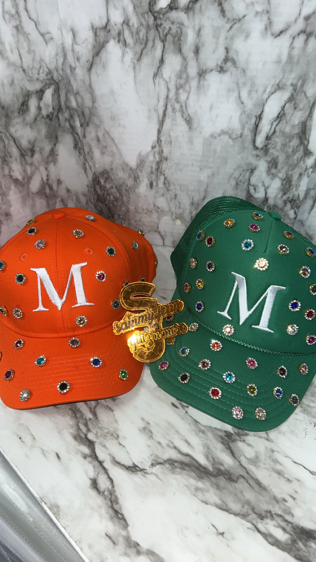 Initial Custom Rhinestone Hat
