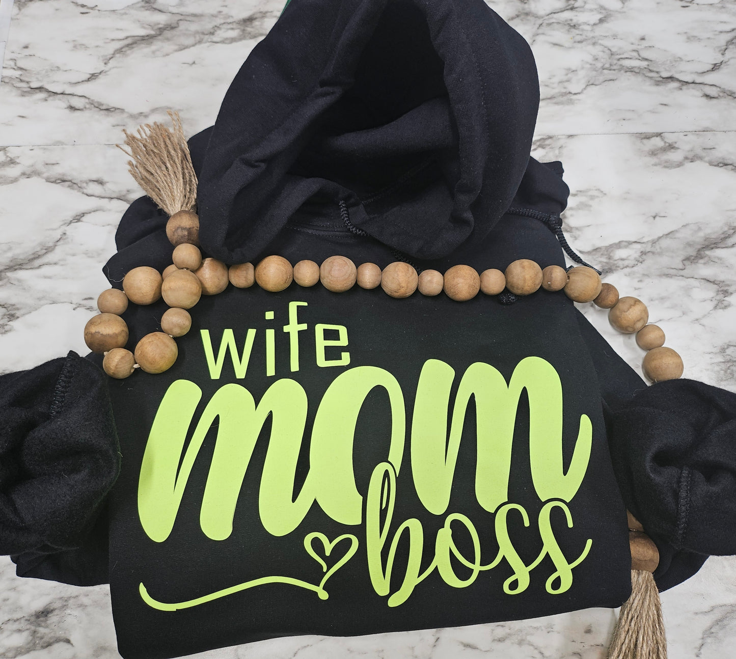 WIFE MOM AND BOSS HOODIE