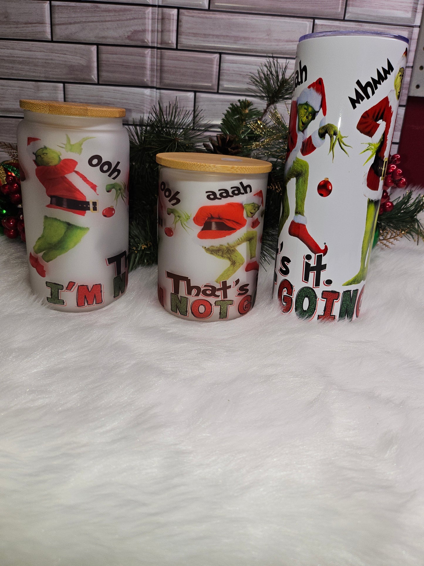 Libby Christmas Tumbler and mugs