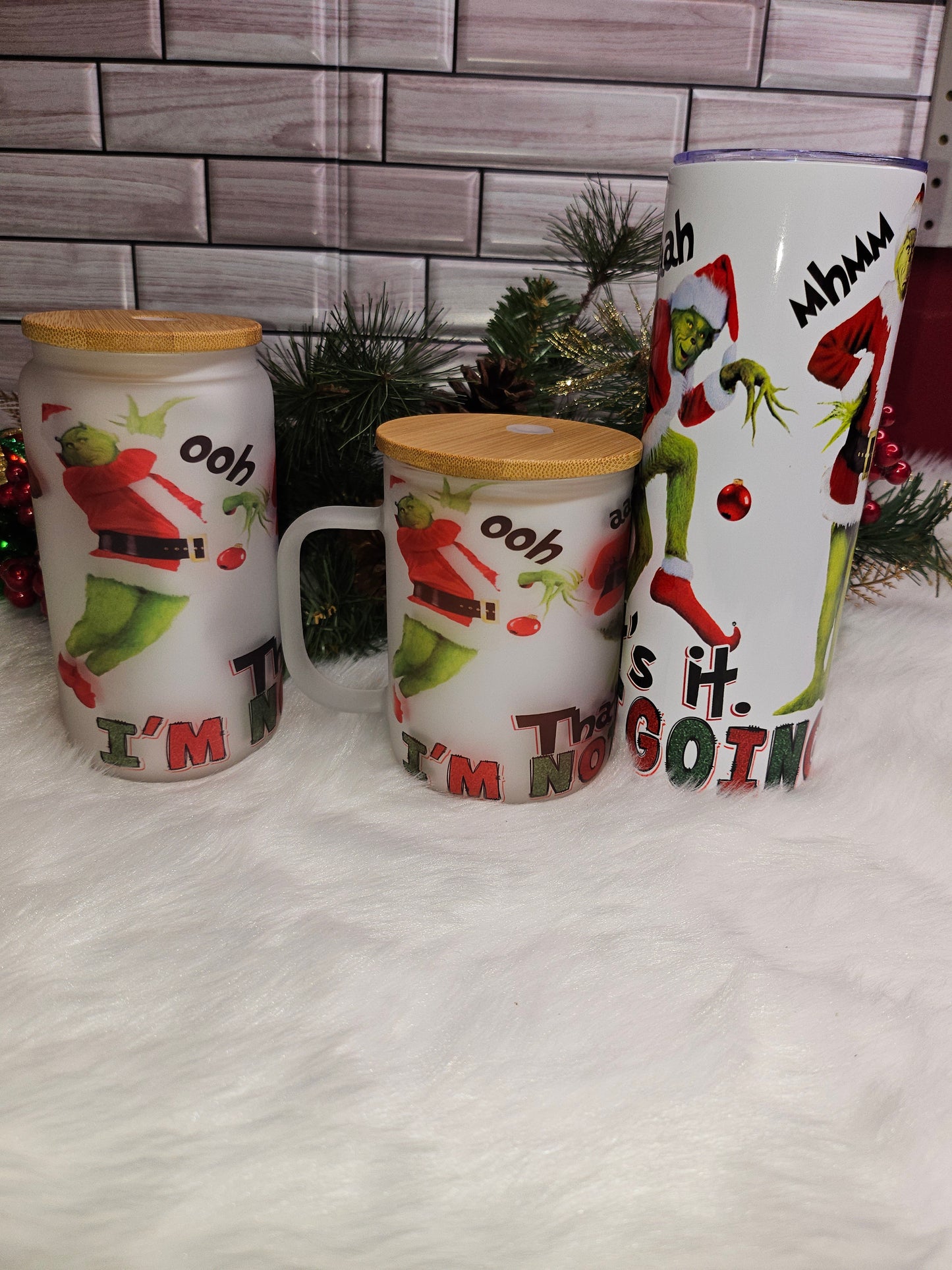 Libby Christmas Tumbler and mugs
