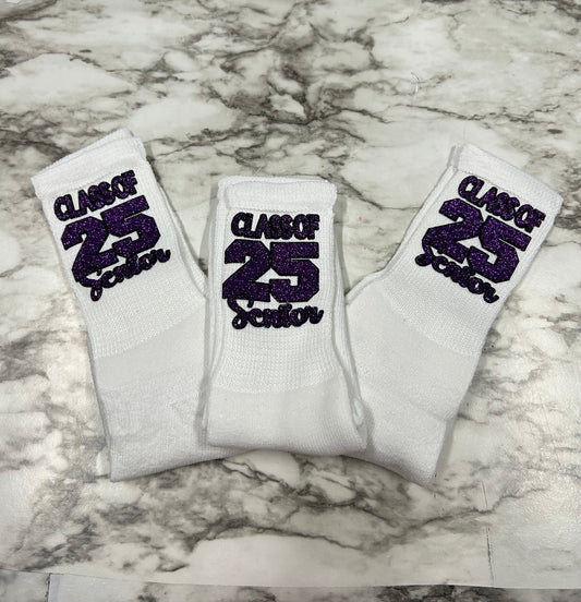 Glitter Senior Socks