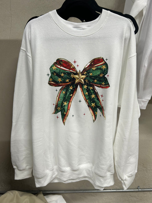 Christmas Bow Sweatshirt