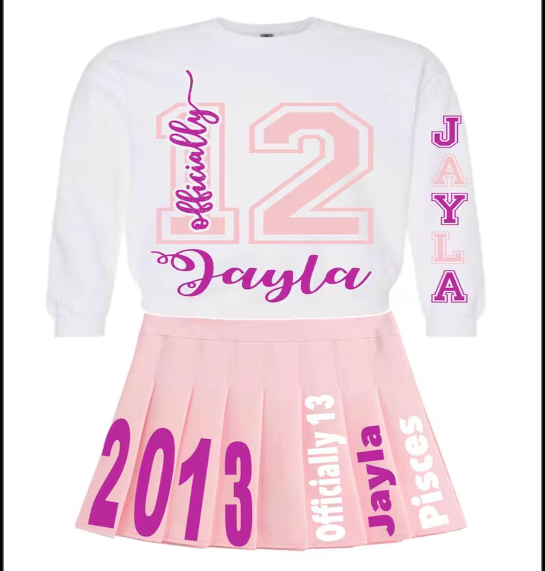 Personalized Birthday Skirt