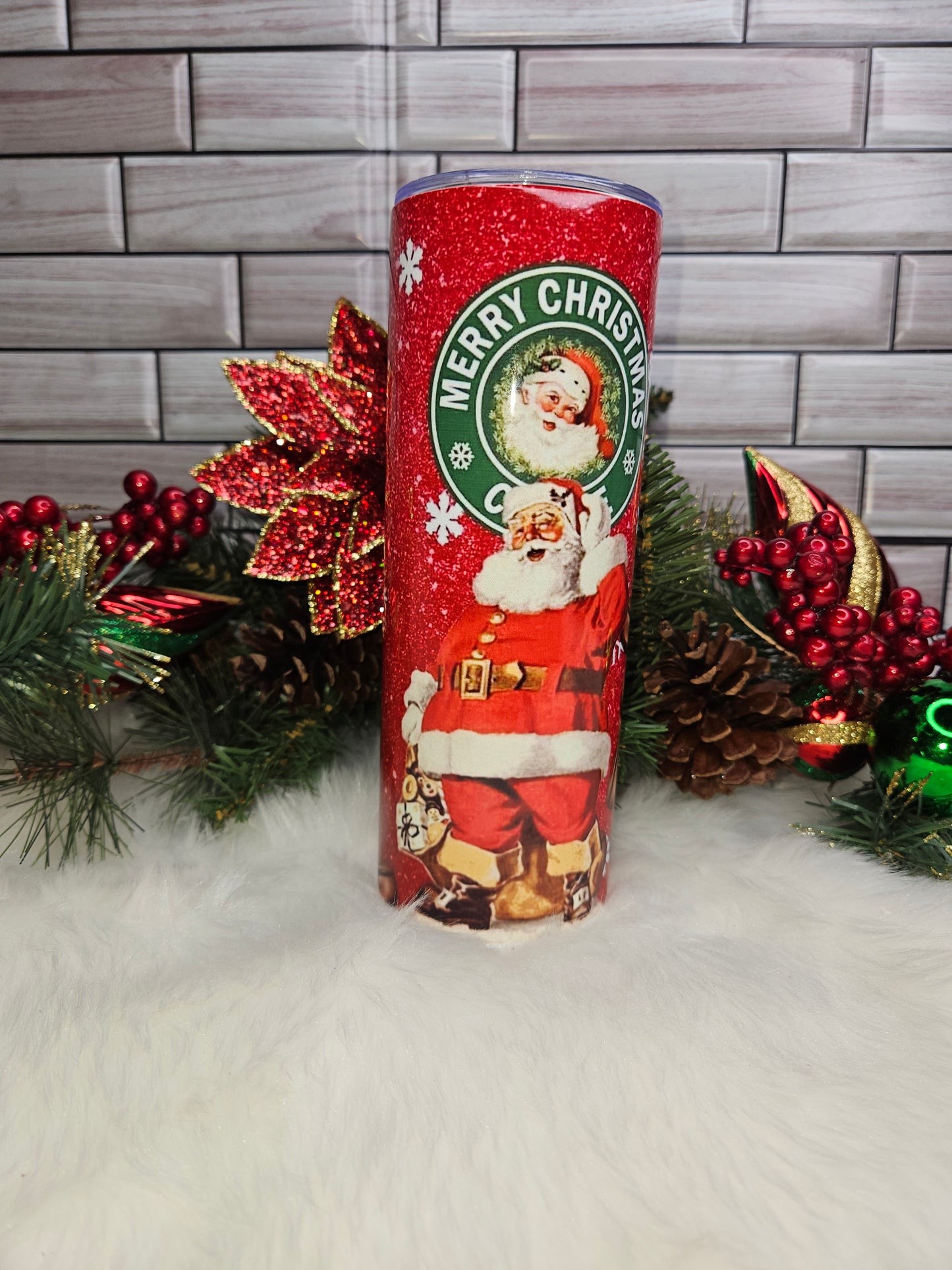 Santa Merry Christmas Tumbler