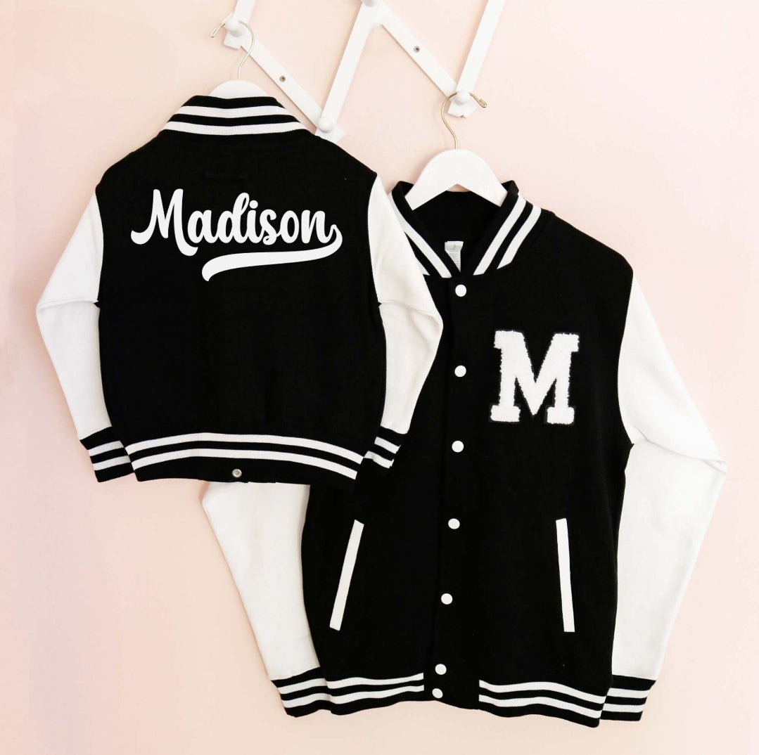 Letterman Jacket with Name and initial