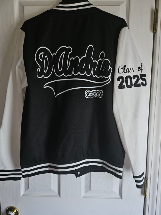 Letterman Jacket with Name and initial