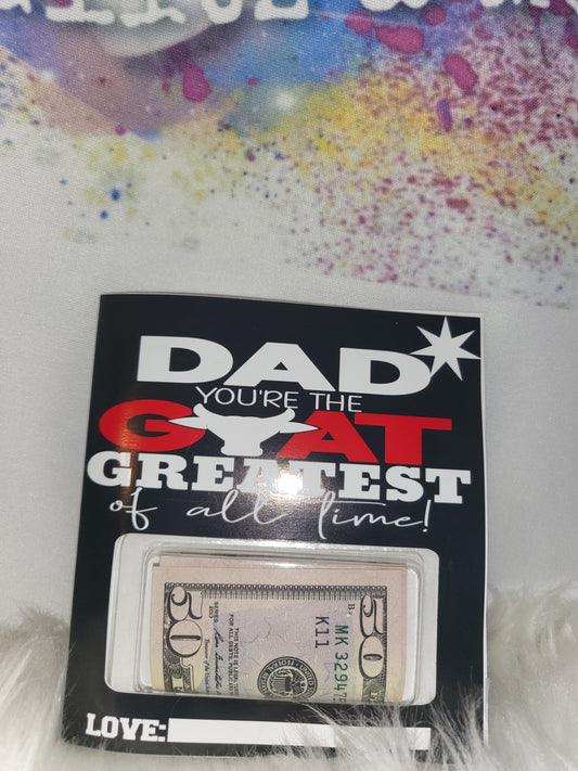 You're The G.O.A.T money card holder