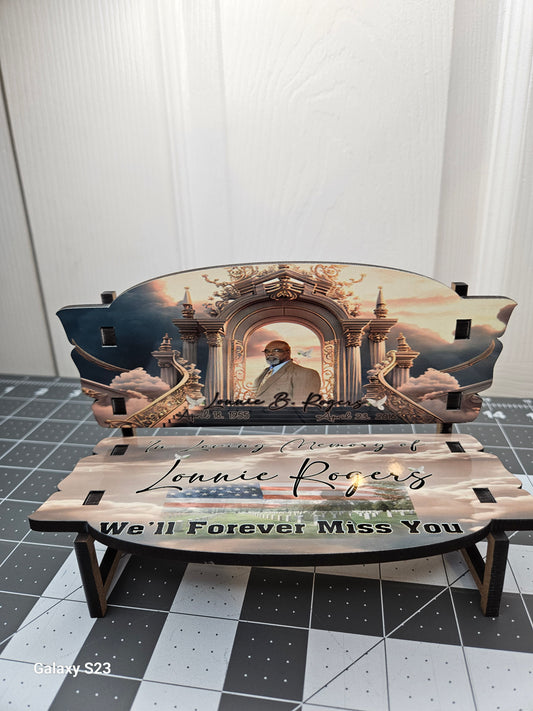 Memorial Bench, Memorial keepsake Bench, Loved one, in loving memory, Personalized bench, Memorial Bench
